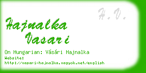 hajnalka vasari business card