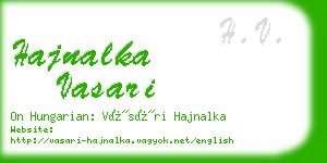 hajnalka vasari business card